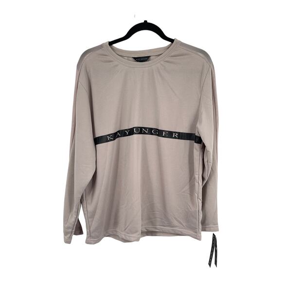 Kay Unger sweatshirt stretch Logo lightweight pullover size X-Large XL - Picture 1 of 4